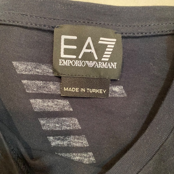 EMPORIO ARMANI EA7 Men’s Black Long Sleeve T Shirt SzS - Picture 6 of 9